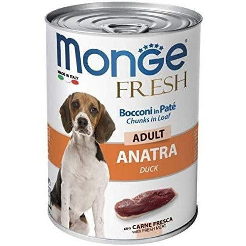 Monge Fresh Adult con Anatra 400g - Cibo Umido per Cani Monge Fresh Adult con Anatra 400g - Cibo Umido per Cani